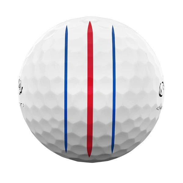 12 Balles de golf Chrome Soft Triple Track White