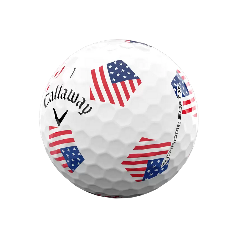 12 Balles de golf Chrome Soft Truvis Team USA