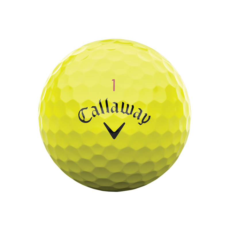12 Balles de golf Chrome Tour Yellow