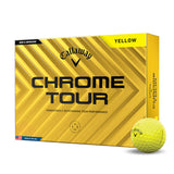 12 Balles de golf Chrome Tour Yellow