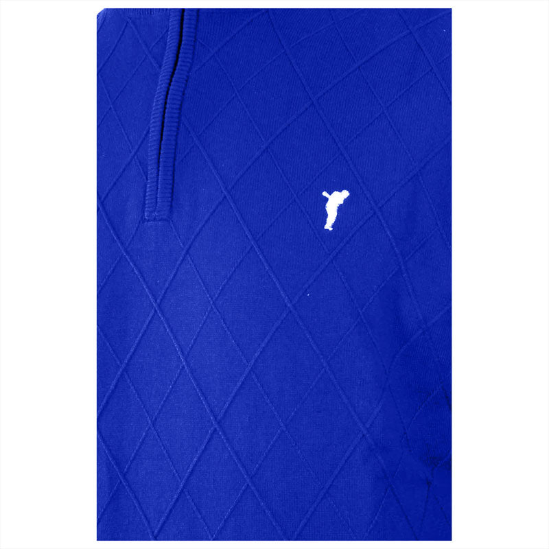 Pull The Firenze Argyle Troyer Cobalt Homme