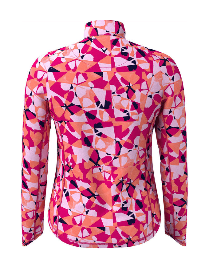 Polo Floral GEO Pink Femme