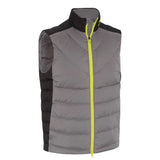 Gilet matelassé sans manche Grey Yellow Homme