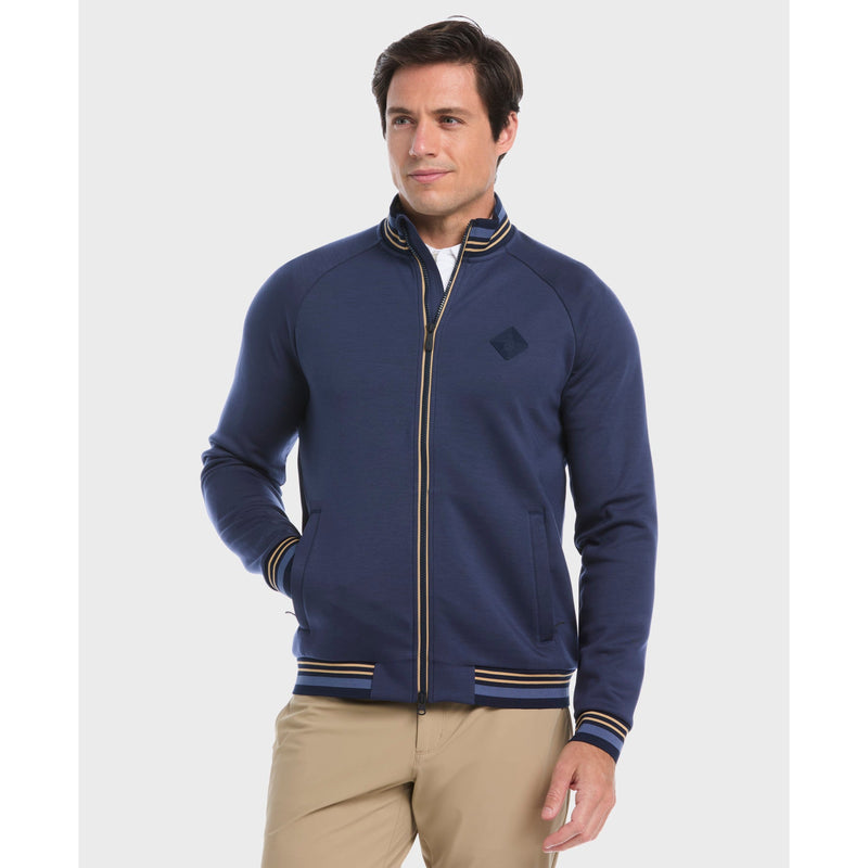 Veste Knitted Track Black Iris Bijou Heather Homme
