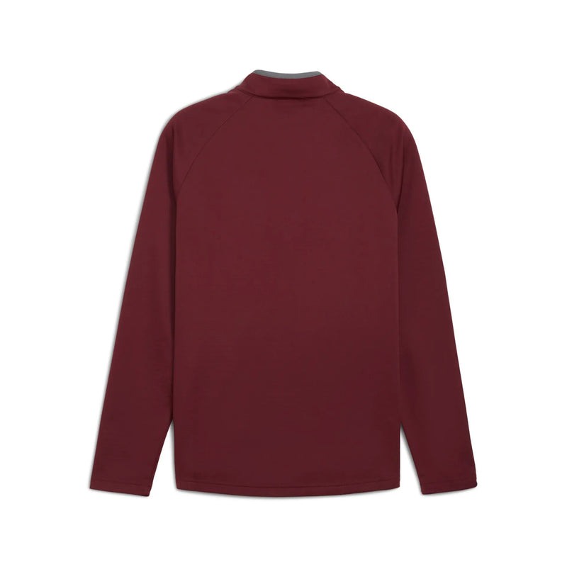 Pull 1/4 Zip Waffle Ruby Homme