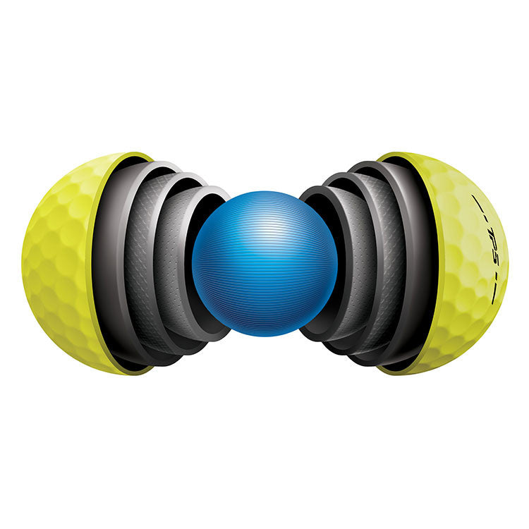 12 Balles de golf TP5 Jaune