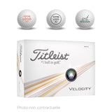 12 x 12 Balles Velocity logotées