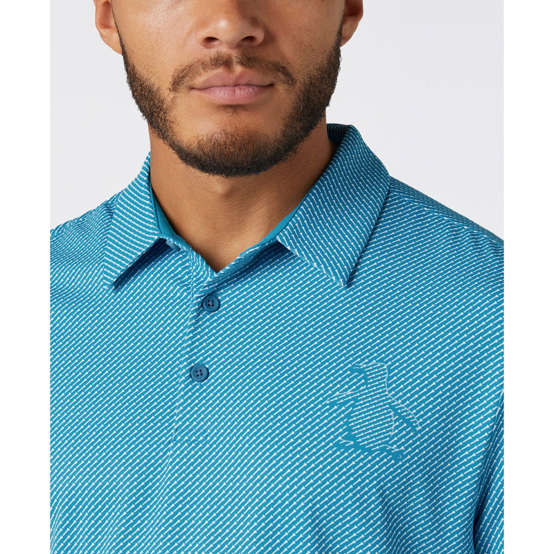 Polo Dimensional Pete Tee Print Carribean Sea Homme