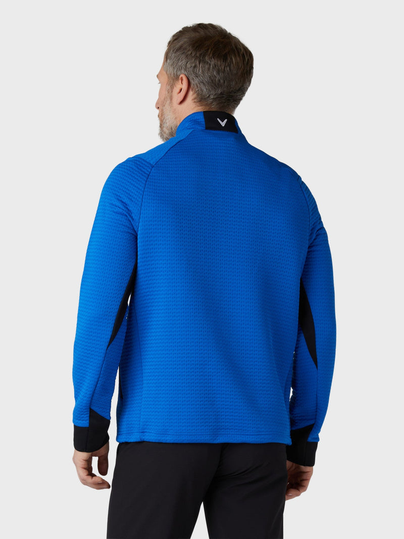 Midweight 1/4 Zip Pullover Lapis Blue Homme