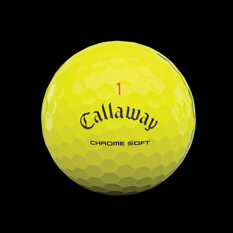12 Balles de golf Chrome Soft Triple Track