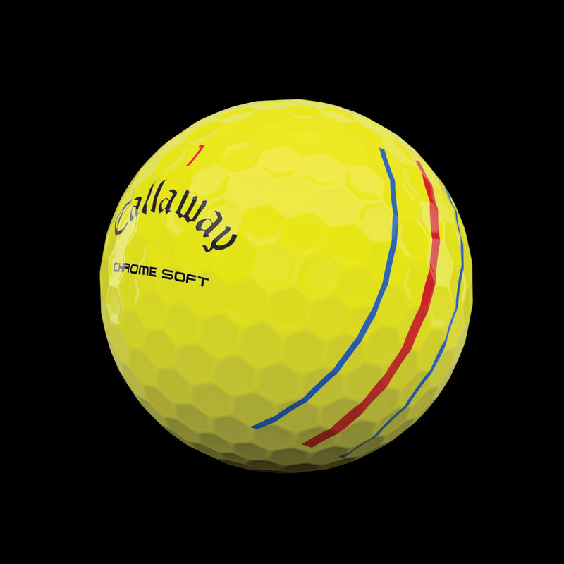 12 Balles de golf Chrome Soft Triple Track
