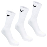 3 Paires de Chaussettes Sport Crew Blanc Homme