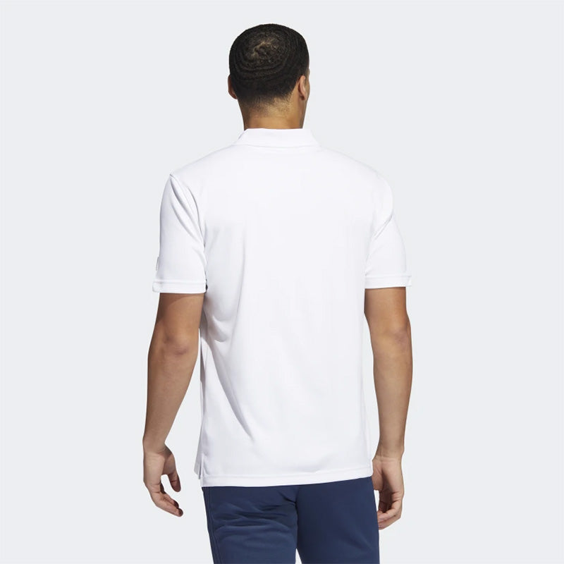 Polo Go-To Recycled HA6109 E2 Blanc Homme