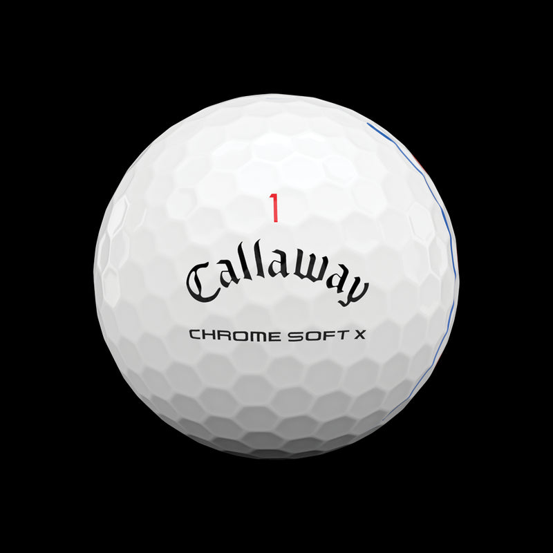 12 Balles de golf Chrome Soft X Triple Track