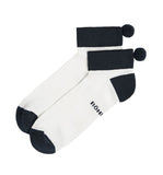 2 Paires de Chaussettes Functional Pompom Navy Femme