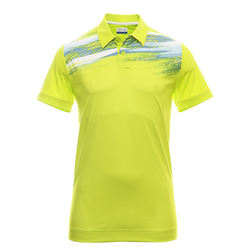 Polo X-Series Active Textured Print  Lime Homme