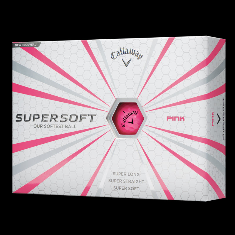 12 x12 Balles Supersoft Roses logotées